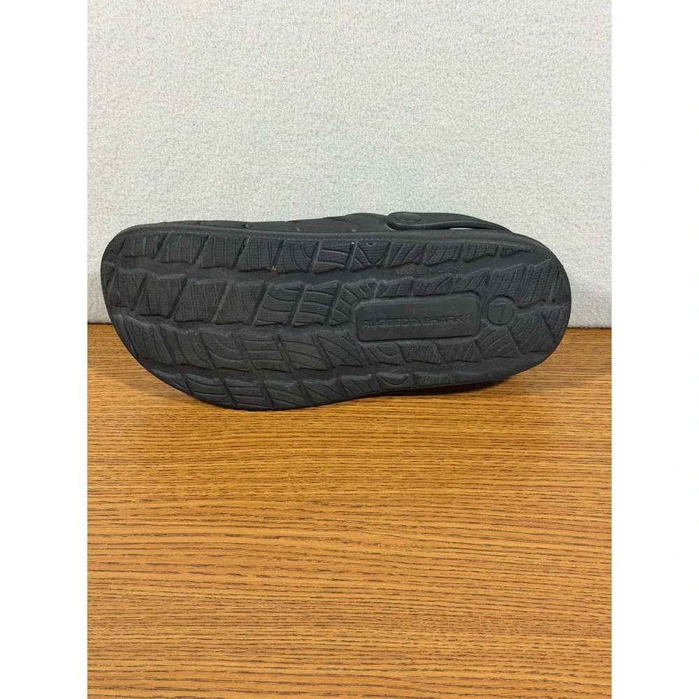 Rugged Shark Mens EVA Clog Shoes Black Slip On Sandals Size 7